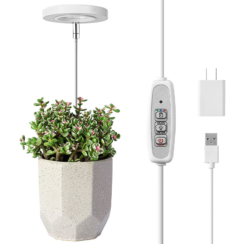 Plant Grow Light Full Spectrum - Luz LED de Anillo con Temporizador