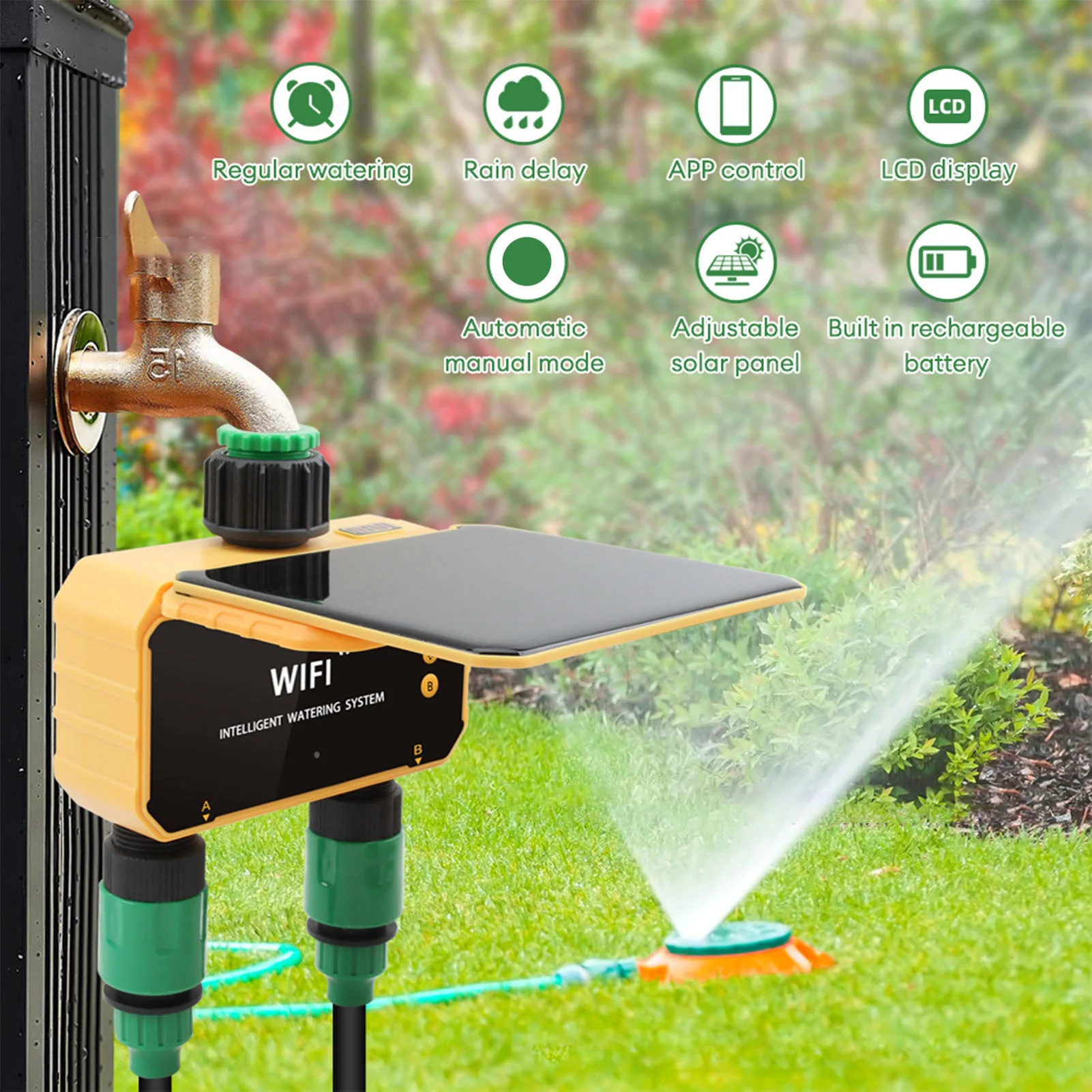 App Smart Garden - Temporizador de Riego Inteligente WiFi Solar
