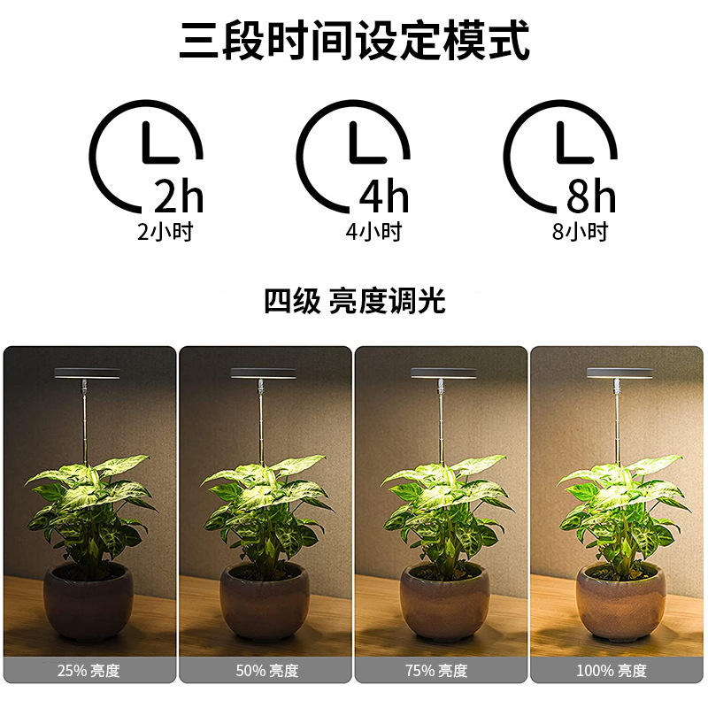 Luz LED de Anillo con Temporiz - Plant Grow Light Full Spectrum reseña y precio