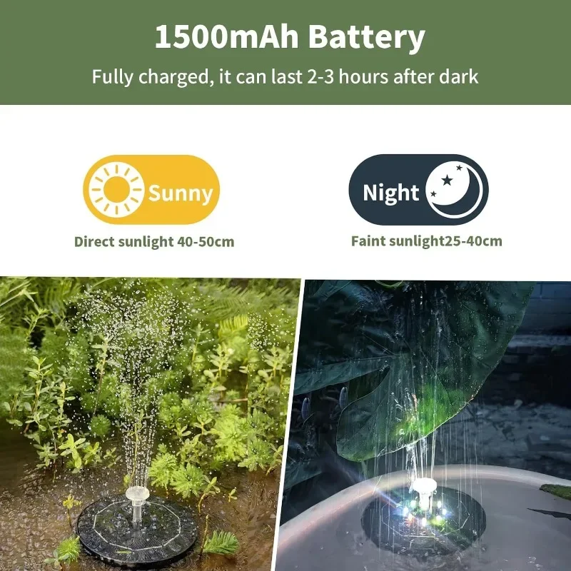 Luz de Fuente Solar giratoria, - Smart Garden Lamp reseña y precio