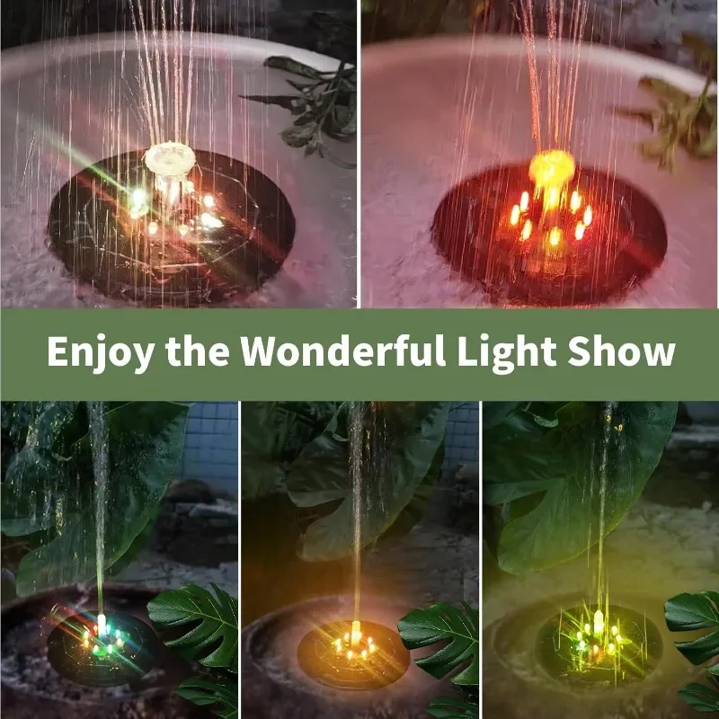 Luz de Fuente Solar giratoria, - Smart Garden Lamp reseña y precio