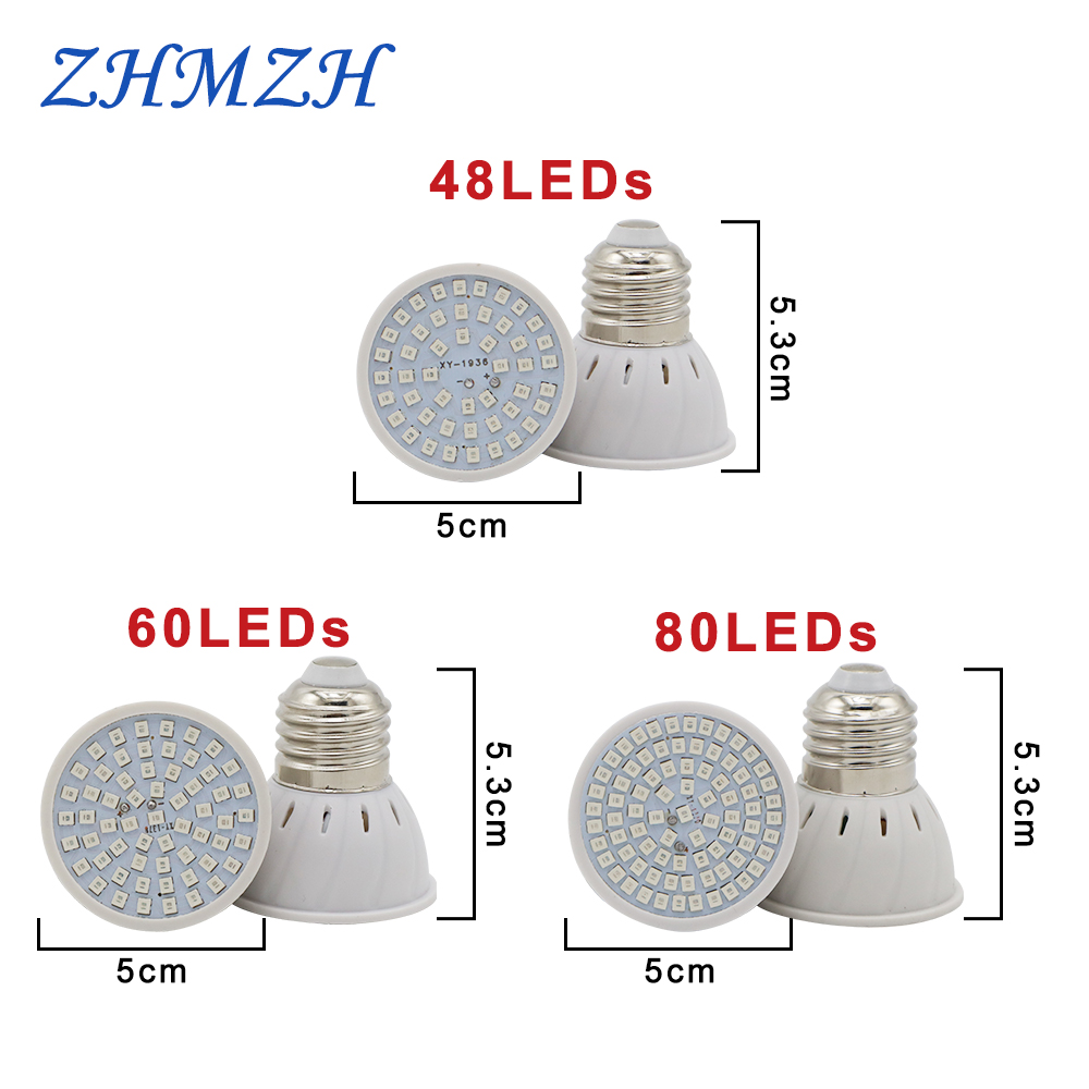 Bombilla LED E27 para cultivo  - Plant Grow Light Full Spectrum reseña y precio