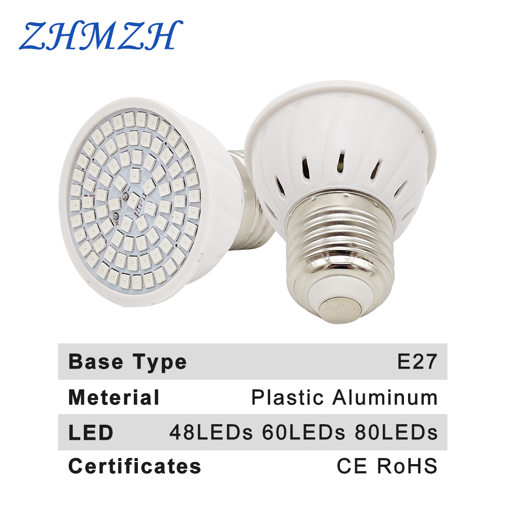 Bombilla LED E27 para cultivo  - Plant Grow Light Full Spectrum reseña y precio