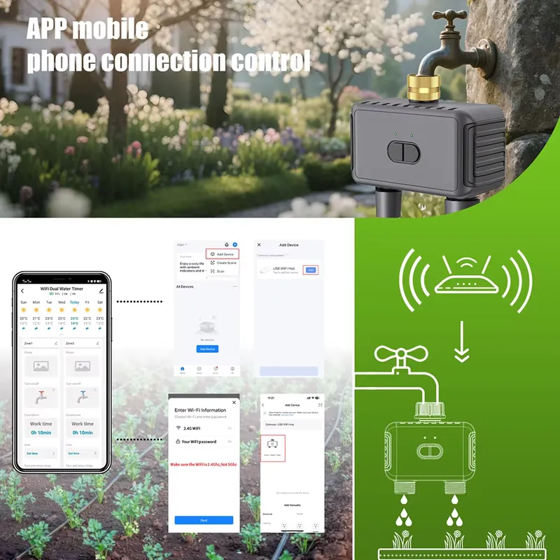Temporizador de Riego Intelige - App Smart Garden reseña y precio