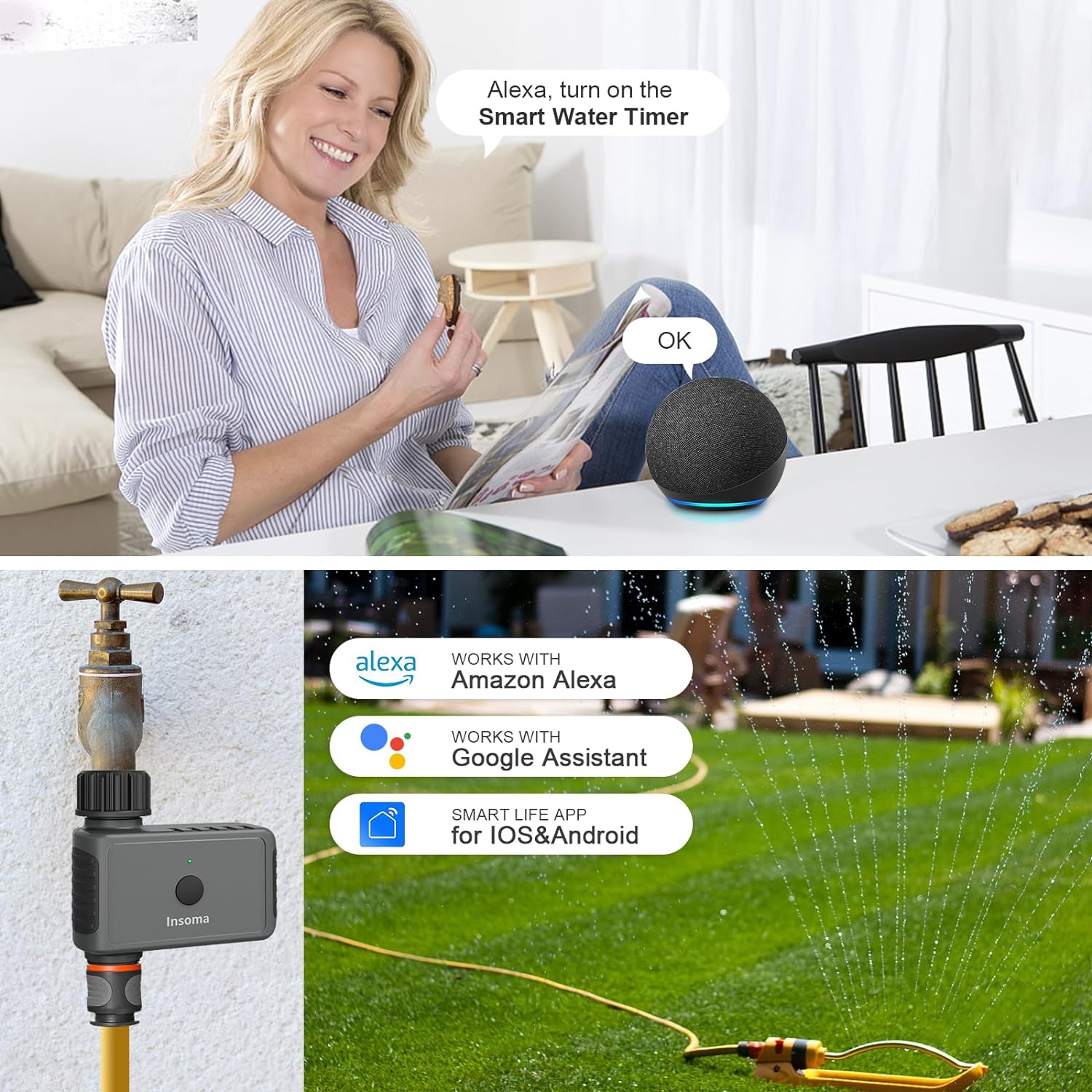 Insoma Wifi temporizador autom - Smart Garden At Home reseña y precio