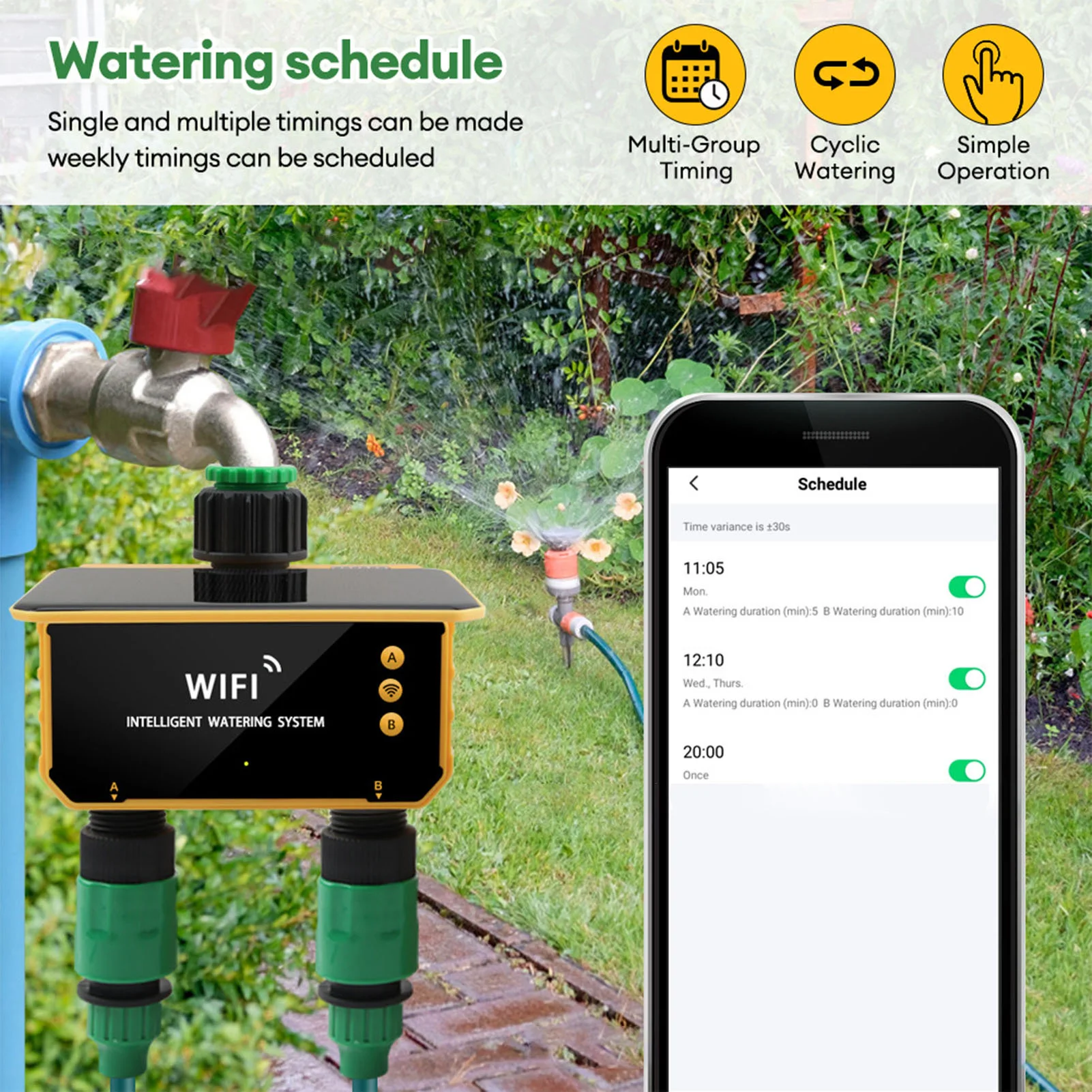 Temporizador de Riego Intelige - App Smart Garden reseña y precio