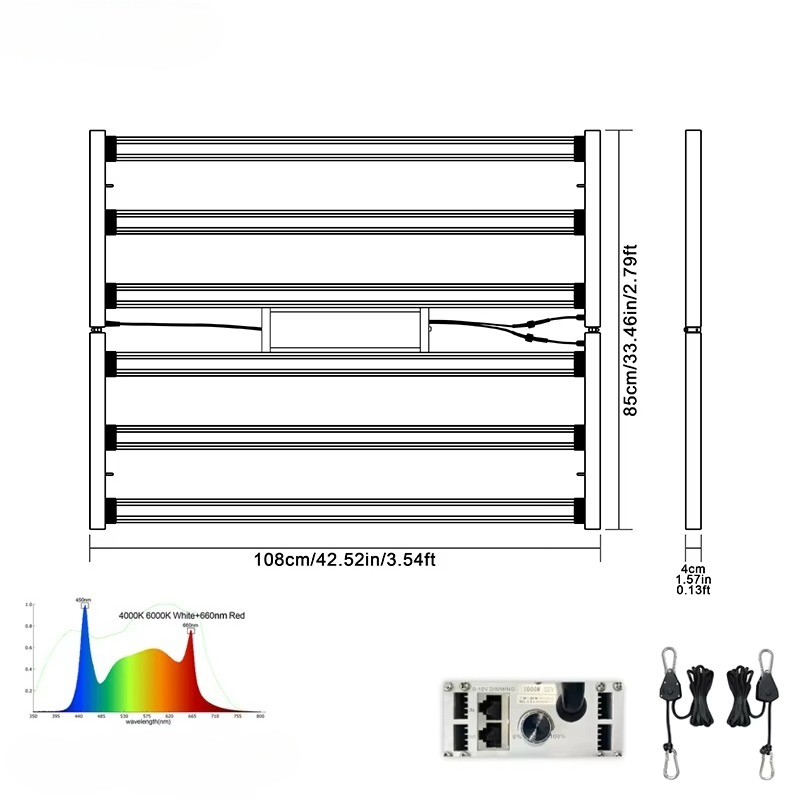 Lámpara LED de Cultivo Comerci - Plant Grow Light Full Spectrum reseña y precio