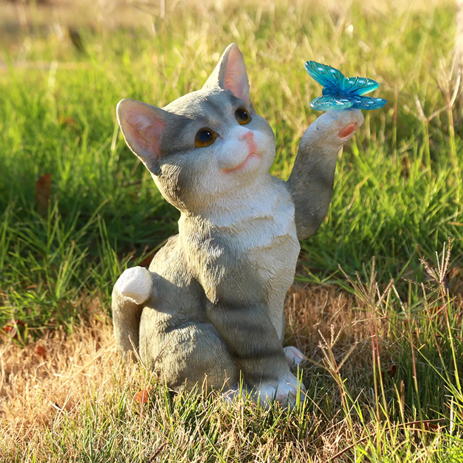Escultura de gato al aire libr - Smart Garden Lamp reseña y precio